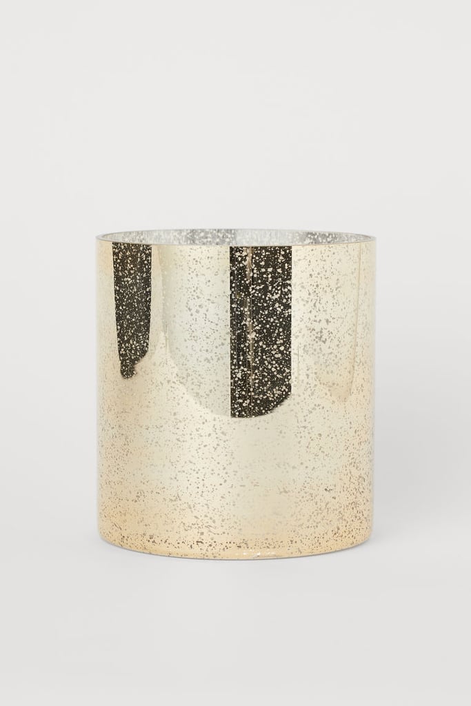 Gold-Patterned Plant Pot