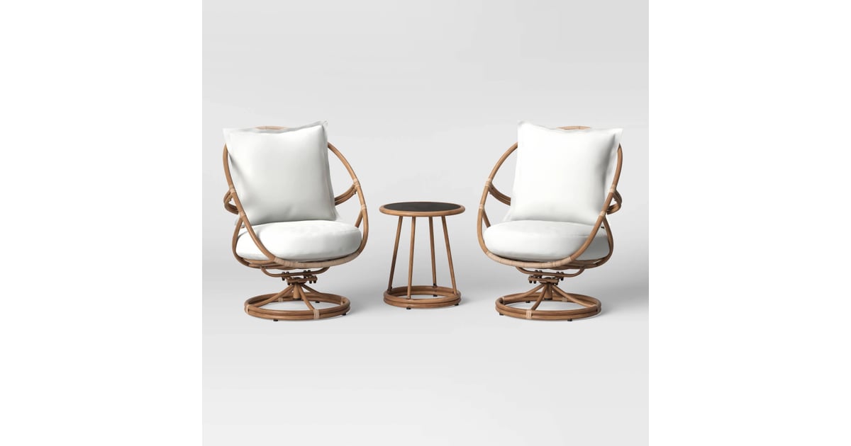 Opalhouse Skylark Cushioned Woven Rocking Patio Seating Set Best Products From Target's