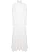 Philosophy Di Lorenzo Serafini Ruffle Collar Pleated Gown