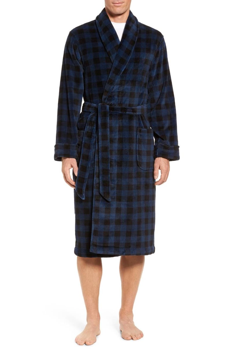 Nordstrom Buffalo Check Fleece Robe