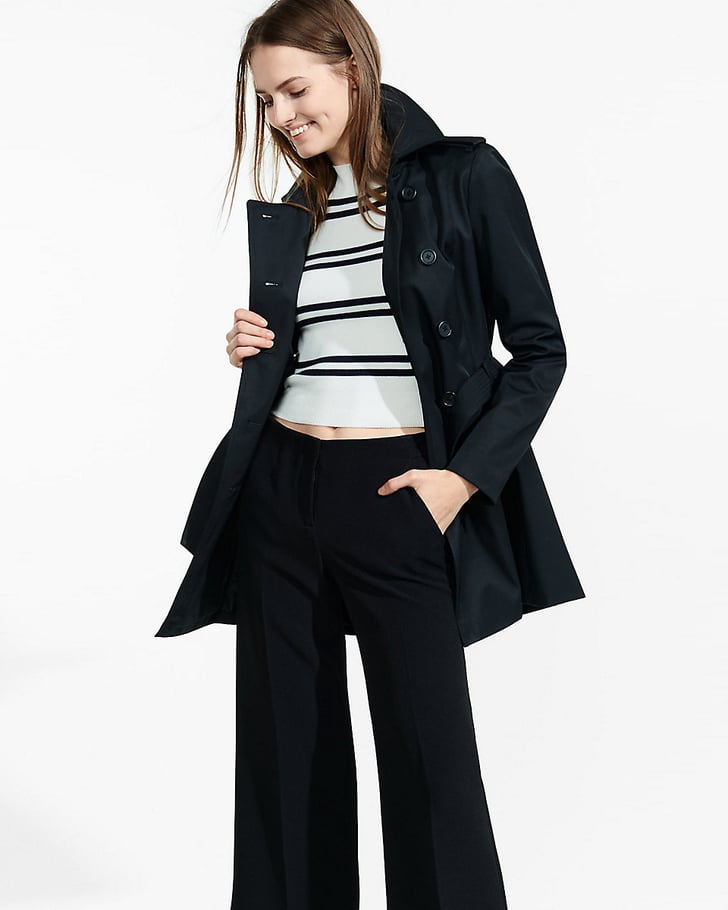 Express classic trench coat with trapunto stitch sash Fall Coats From Express POPSUGAR