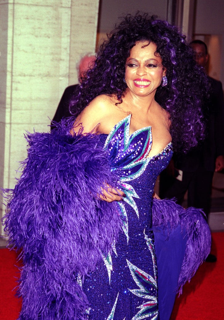 2001: Purple Highlights | Diana Ross Best Beauty Looks | POPSUGAR ...