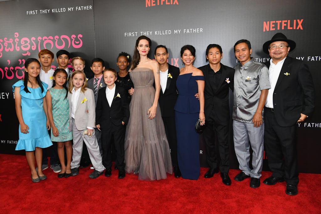 Angelina Jolie With Her Kids on the Red Carpet in NYC 2017