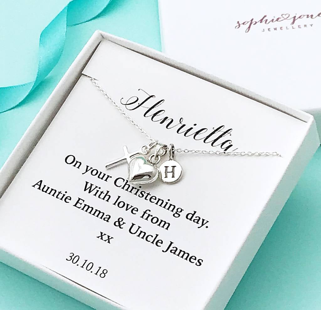 personalised silver christening gifts