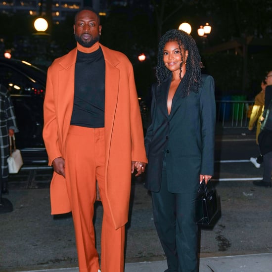 Gabrielle Union and Dwyane Wade Matching Pantsuits in NYC