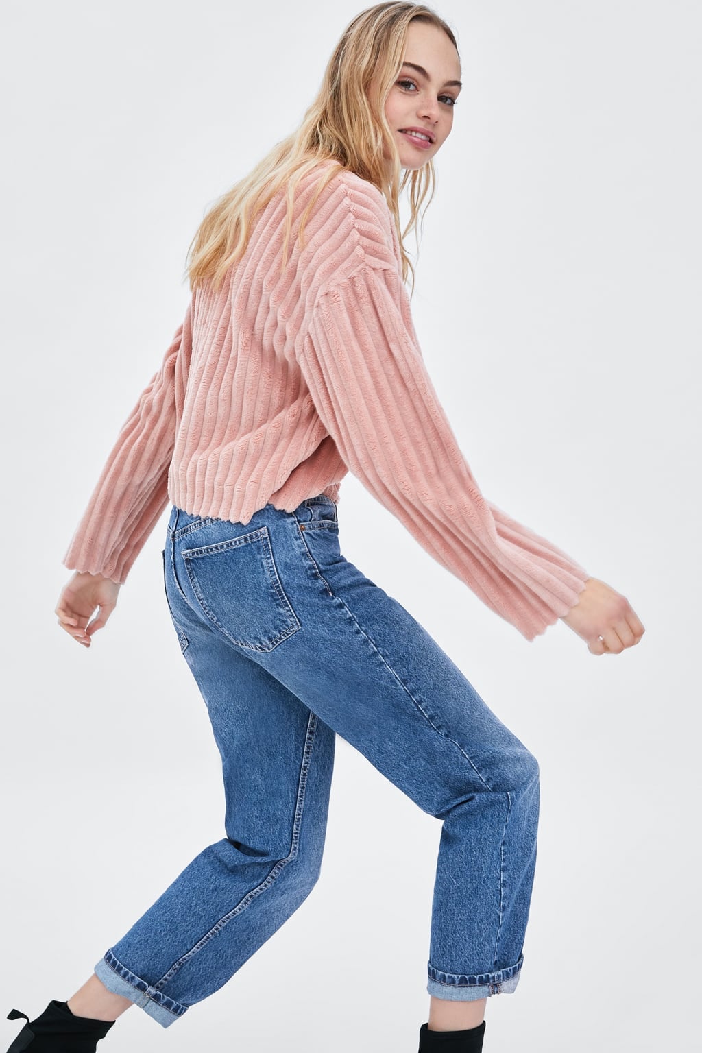 Zara Faux Fur Sweatshirt | Jennifer 