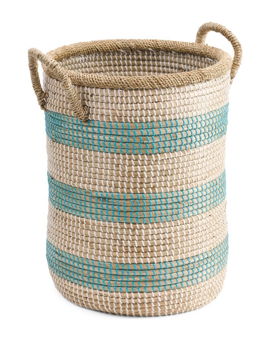 Small Striped Hamper