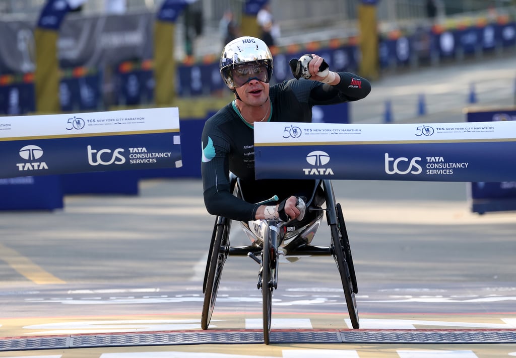 Marcel Hug Wins His 4th New York City Marathon Men's Wheelchair Title