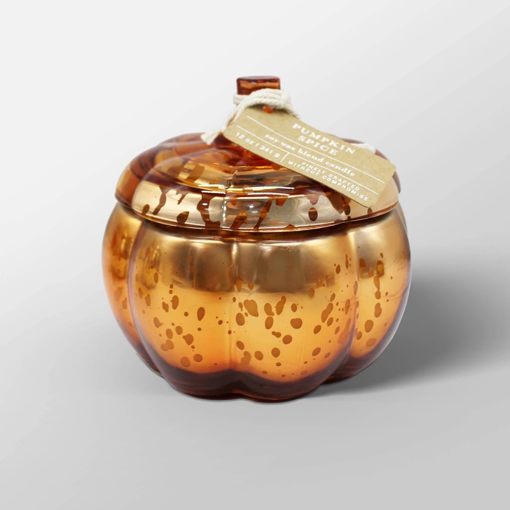 Pumpkin Spice Mercury Glass Pumpkin Jar 2-Wick Candle