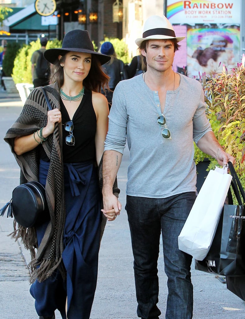 Ian Somerhalder and Nikki Reed in NYC October 2015 | POPSUGAR Celebrity