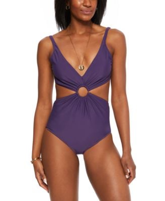 Bar III Ring Monokini One-Piece Swimsuit