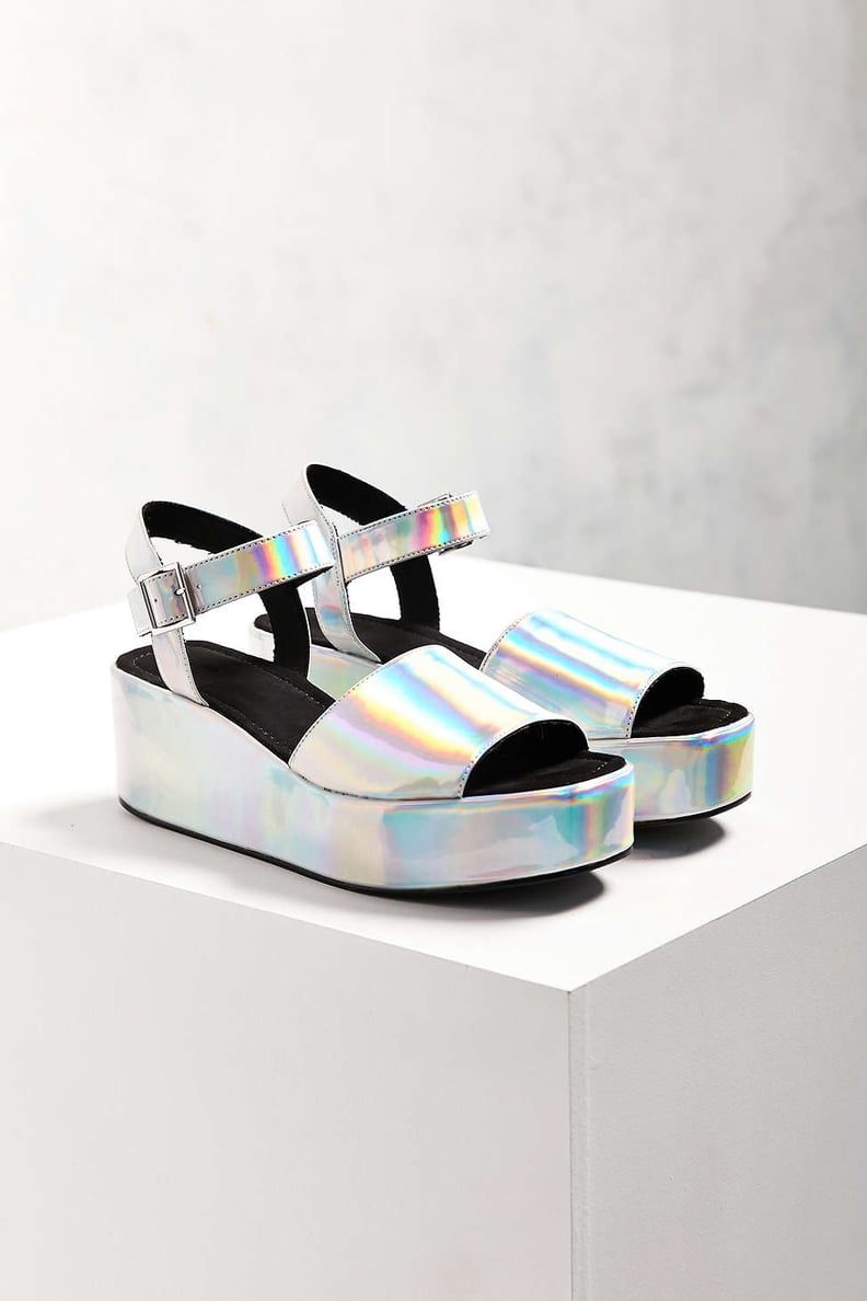 Holographic Platform Sandal