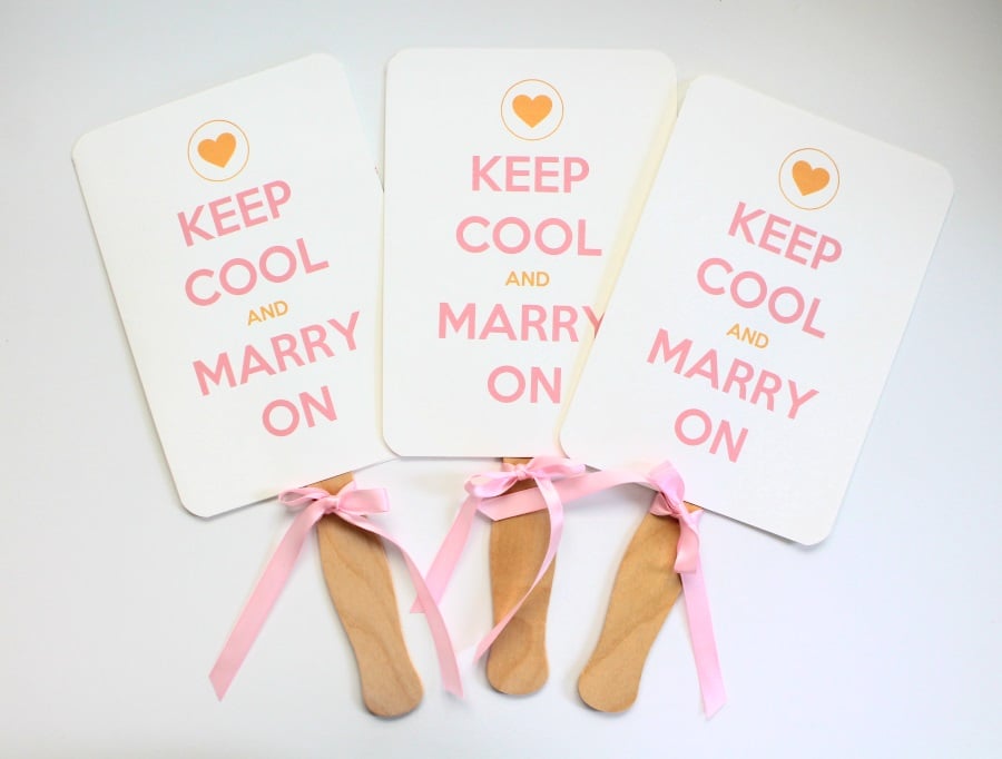 "Keep Cool and Marry On" Wedding Program
