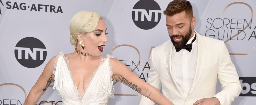 Lady Gaga and Ricky Martin at the 2019 SAG Awards