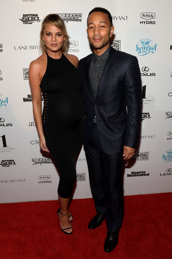 Chrissy Teigen and John Legend at Sports Illustrated BBQ