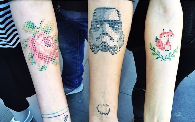 Cross-Stitch Tattoos