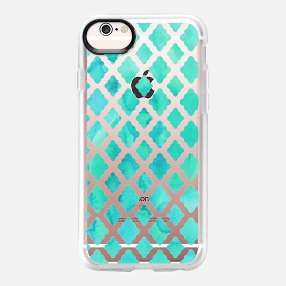 Mint Green Watercolor Diamond Pattern ($40)