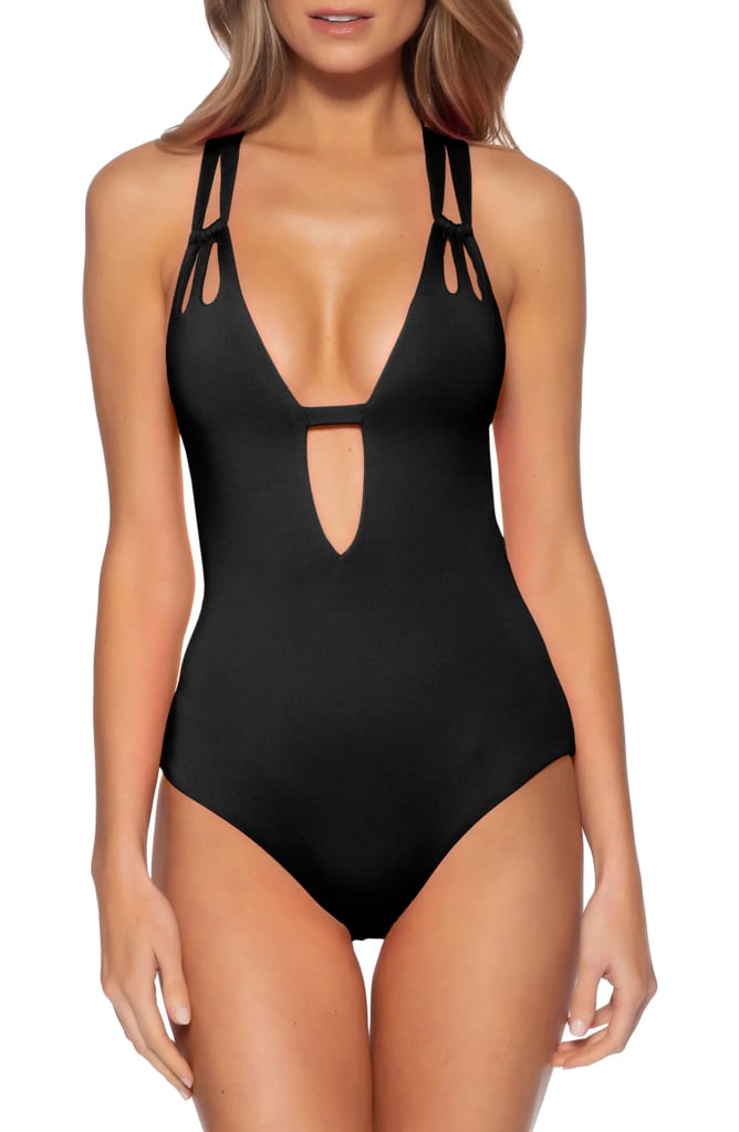 Sexy Swimwear: Becca Plunge One-Piece Swimsuit