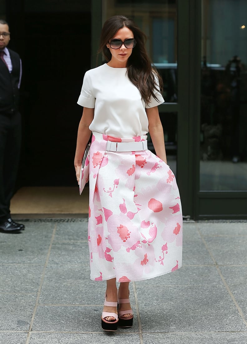 Victoria Wearing Her Spring 2015 Collection