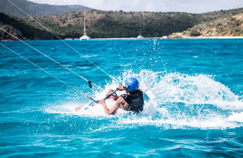 Barack Obama Kitesurfing in the Caribbean 2017 Pictures