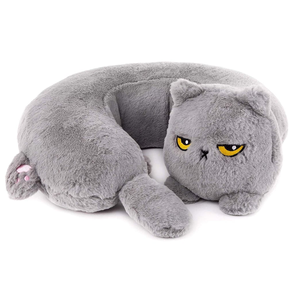 Cat shaped shop neck pillow
