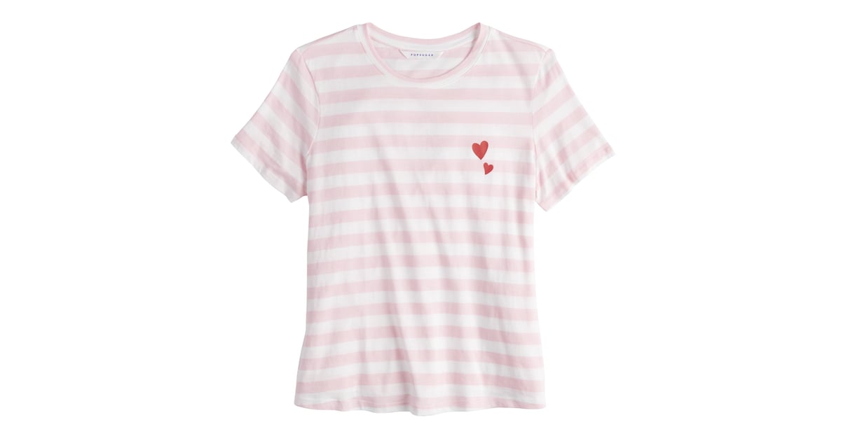 Boxy Tee in Pristine With Rose Shadow | POPSUGAR at Kohl's March 2019 ...