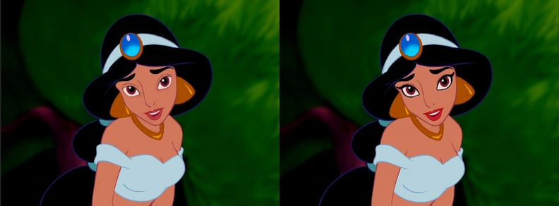 Jasmine With and Without Makeup
