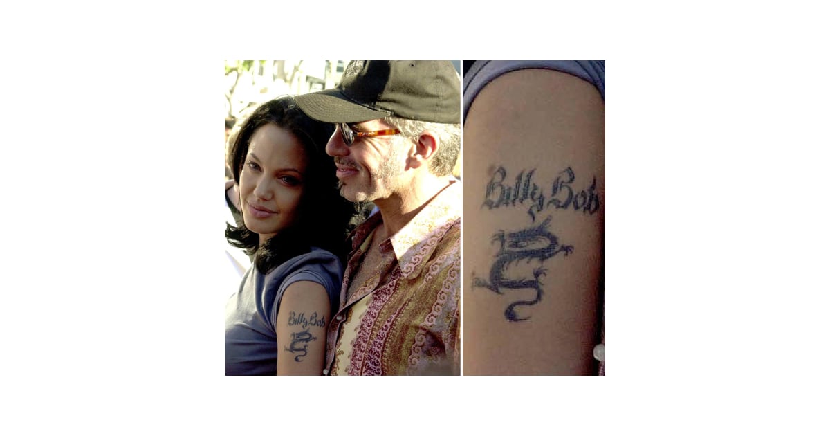 Angelina Jolie's upper left arm had Billy Bob Thornton written all