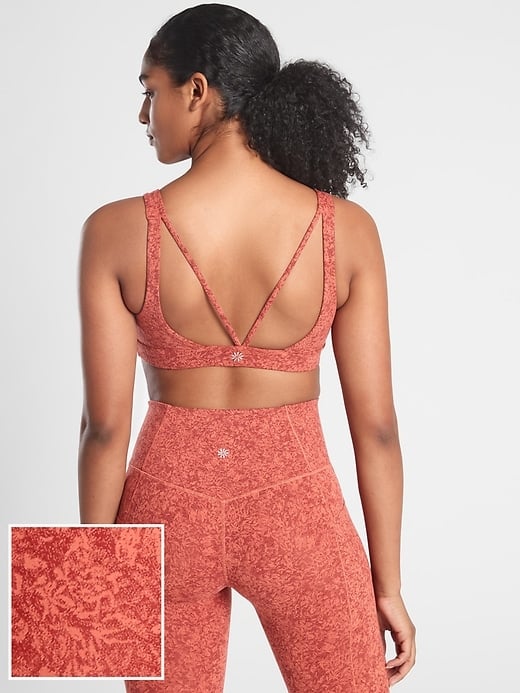 Athleta Exhale Moonflower Jacquard Bra A-C