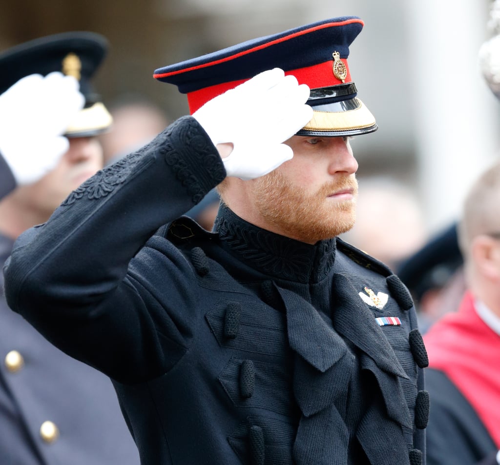 Prince Harry at Field of Remembrance in London 2016