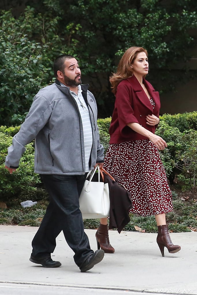 Eva Mendes Filming Commercial After Giving Birth | Pictures