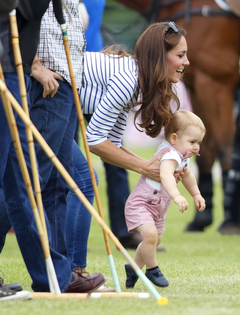 Prince George Crawls at Polo Match | Pictures