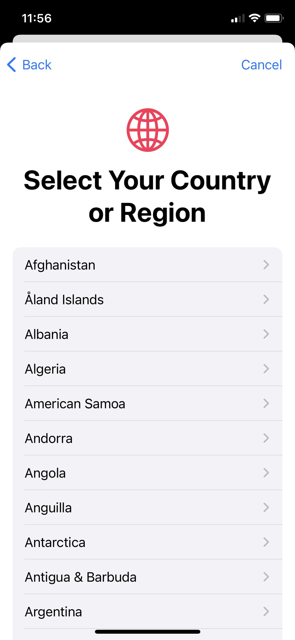 Select Country