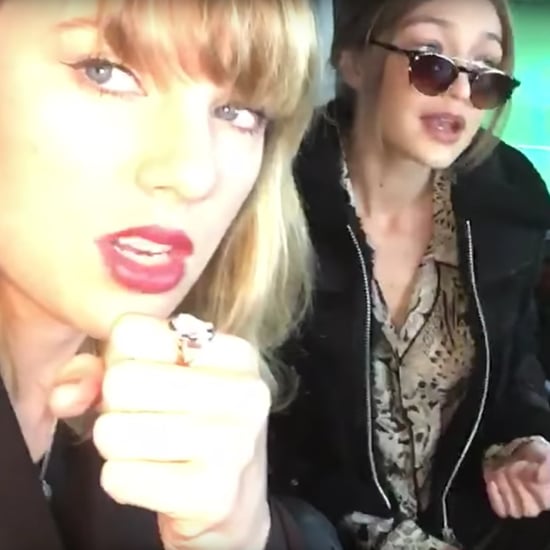 Taylor Swift and Gigi Hadid Singing in the Car February 2017