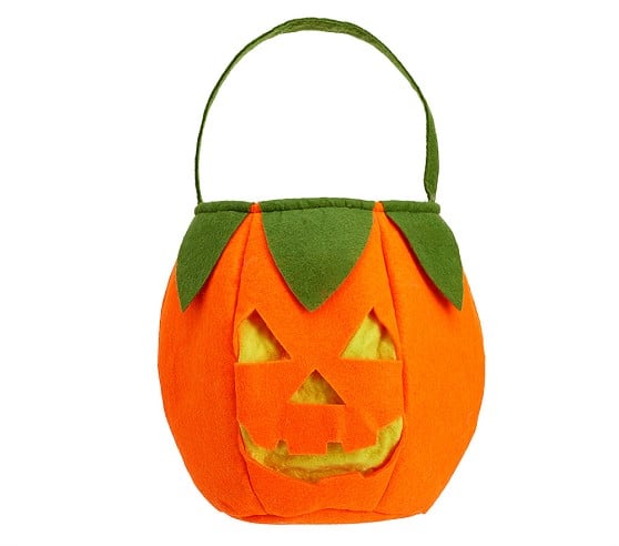 Light Up Pumpkin Treat Bag