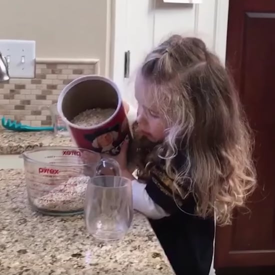 Little Girl Gets Confused by Cooking Measurements