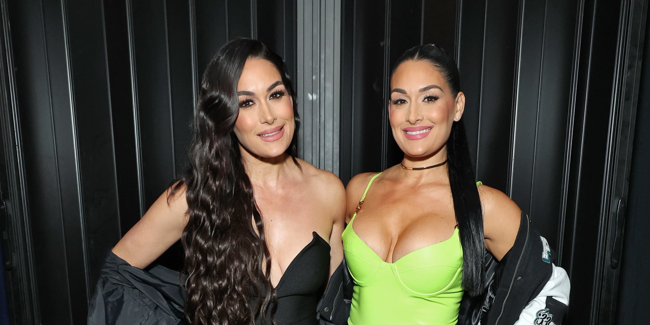 Brie and Nikki Bella attend FIT Fashion Show in New York City