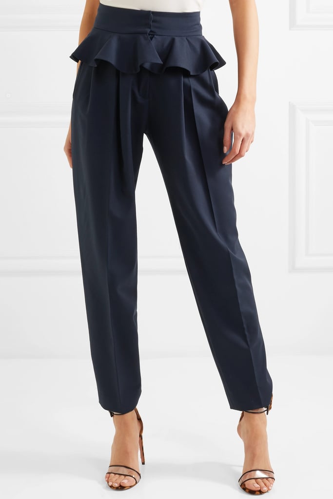 Ronald Van Der Kemp Ruffle-Trimmed Pants