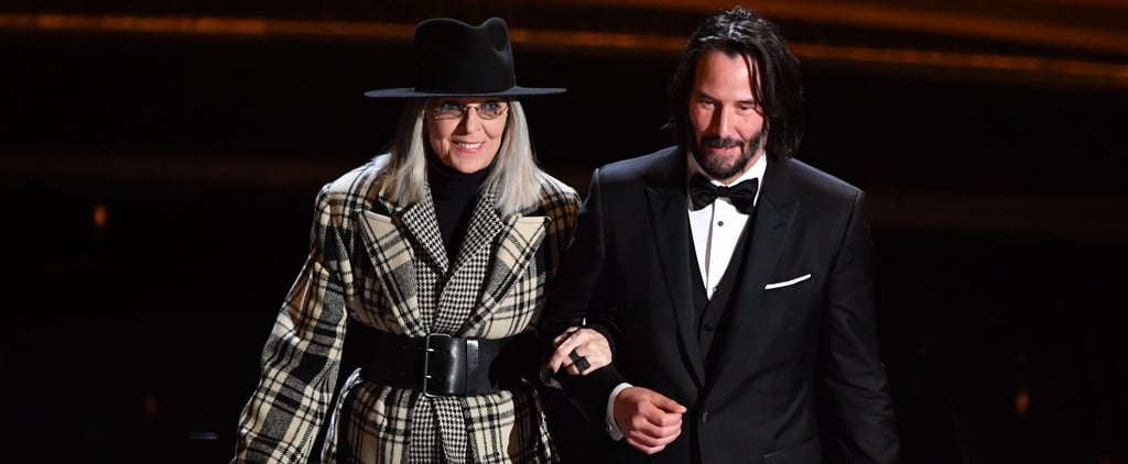 Diane Keaton and Keanu Reeves at the 2020 Oscars