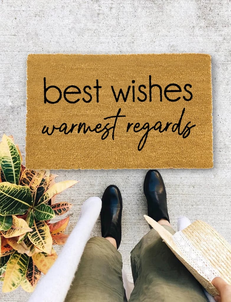 Best Wishes Warmest Regards Doormat