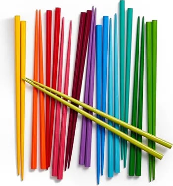 Chop Chop: Set of 12 Rainbow Chopsticks