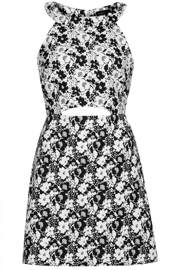 Topshop Cutout Floral Dress