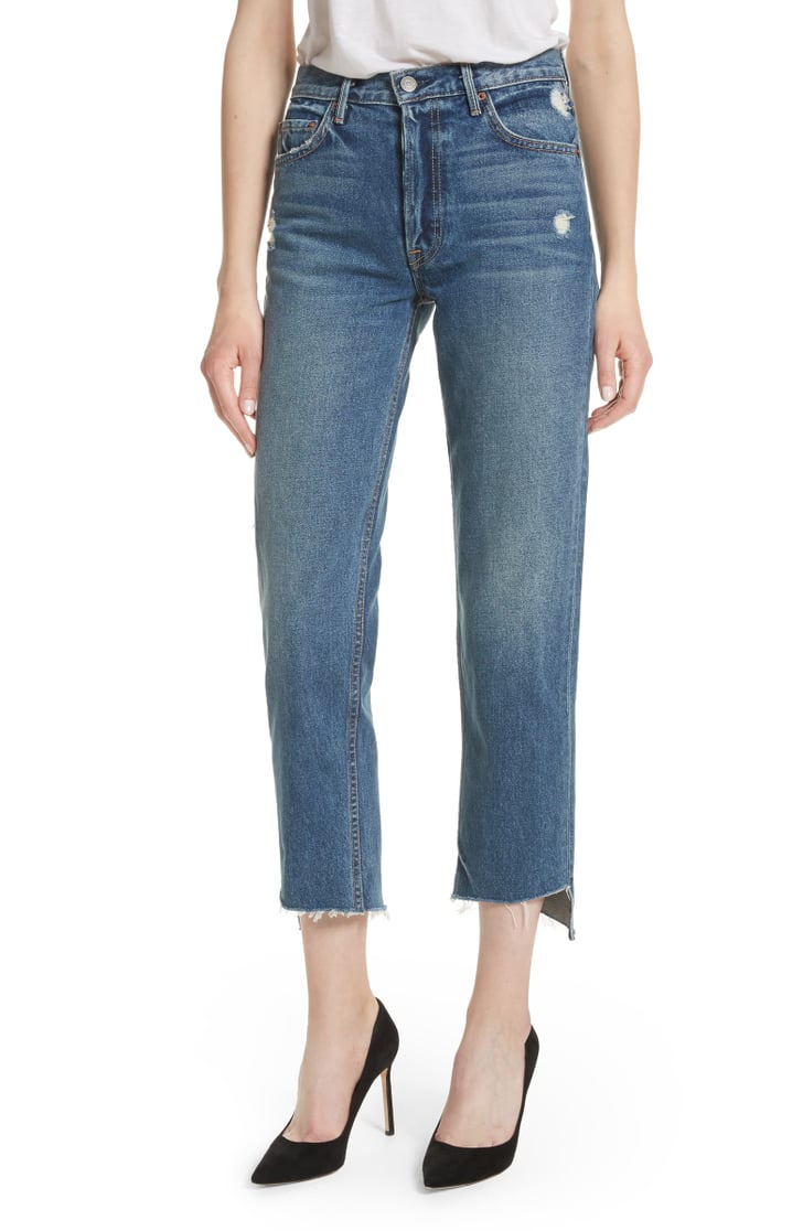 GRLFRND Helena Rigid High-Waist Straight Jeans | Best Straight-Leg ...