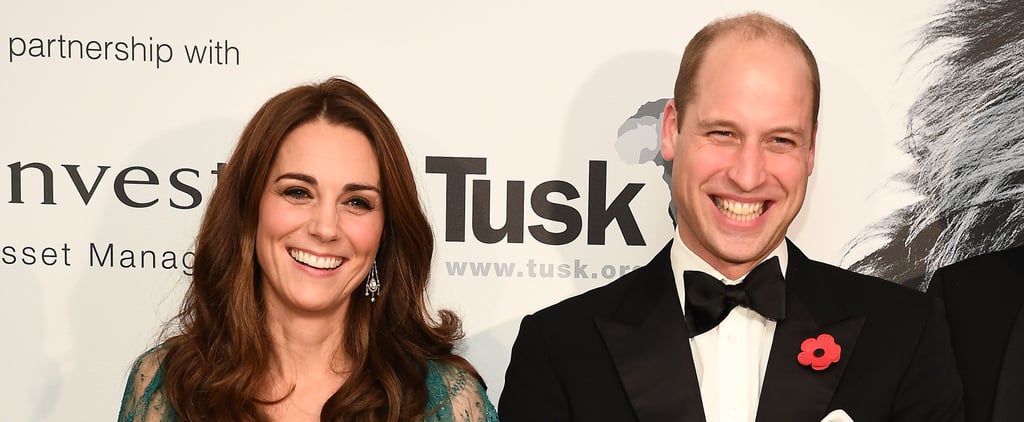 Prince William and Kate Middleton at the 2018 Tusk Awards