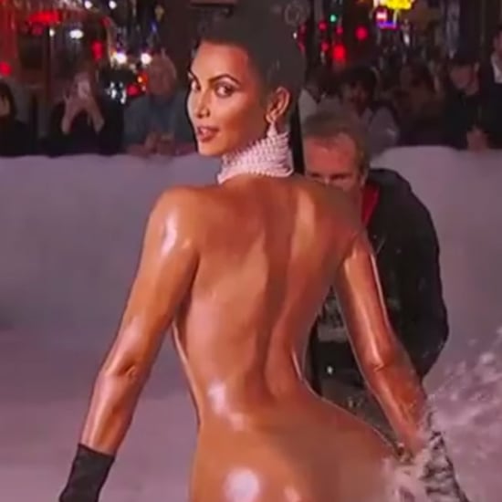Nude Kim Kardashian Snowblower on Jimmy Kimmel Live! Video