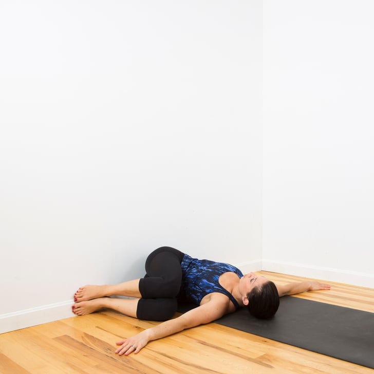Spinal Twist | Relaxing Wall Yoga Sequence | POPSUGAR ...