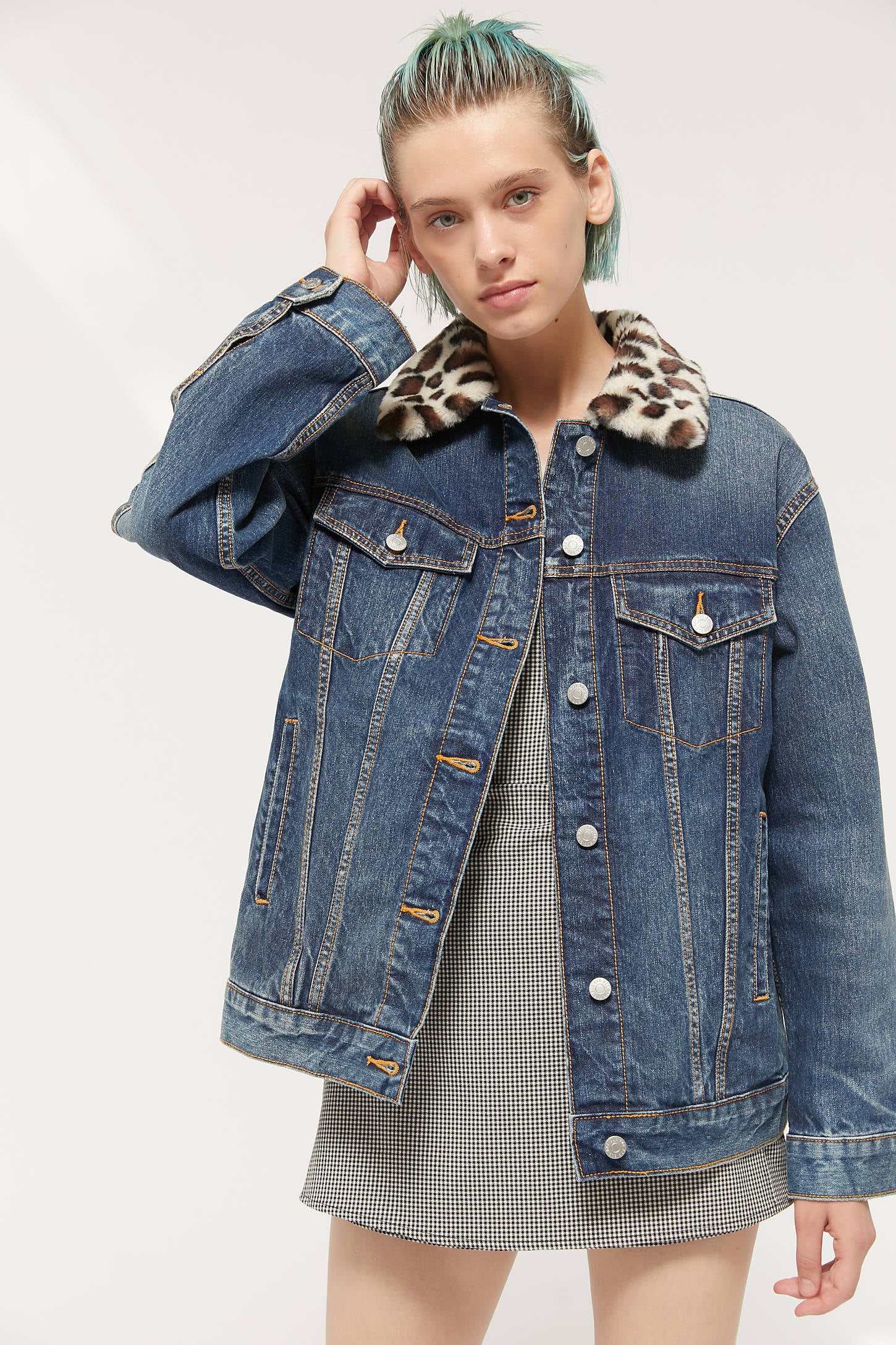 Bdg denim trucker jacket top