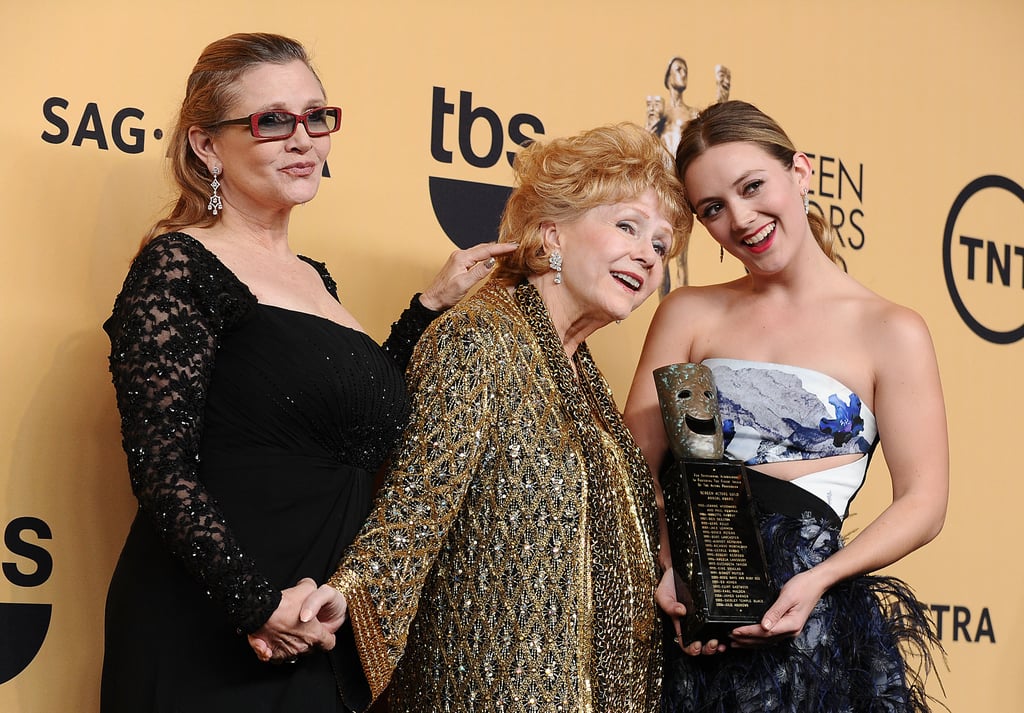 Billie Lourd, Carrie Fisher, Debbie Reynolds at SAG Awards