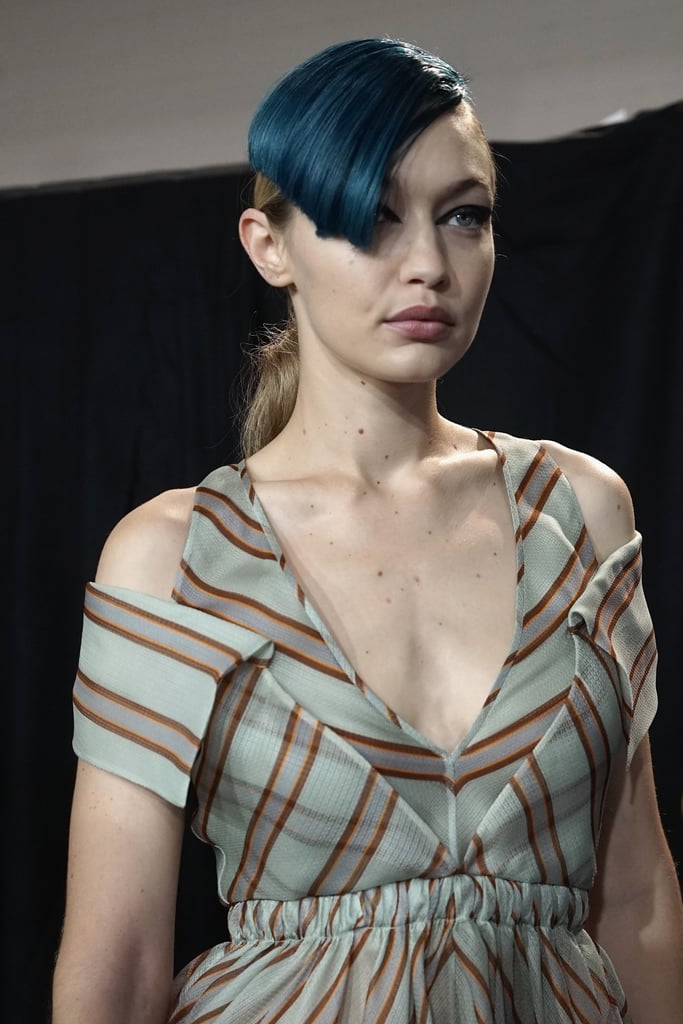 Blue Mermaid Bangs at Fendi | Fashion Month Spring 2018