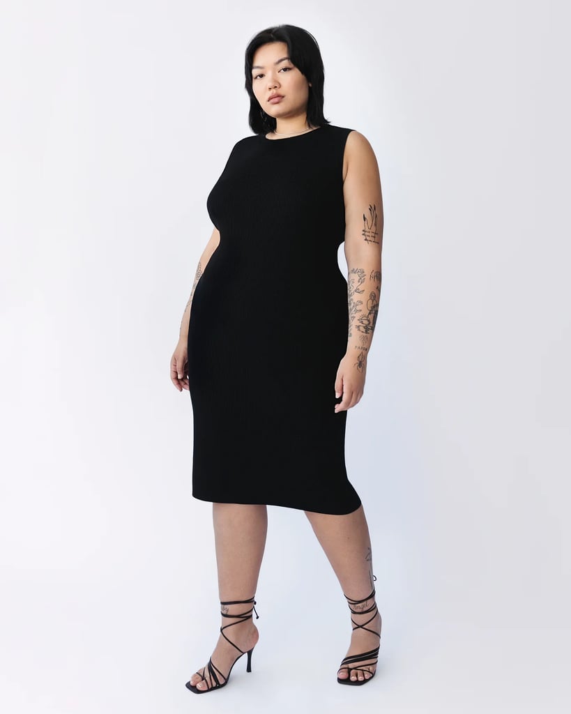 Black Dress For Funeral: Henning Ribbed Knit Dress
